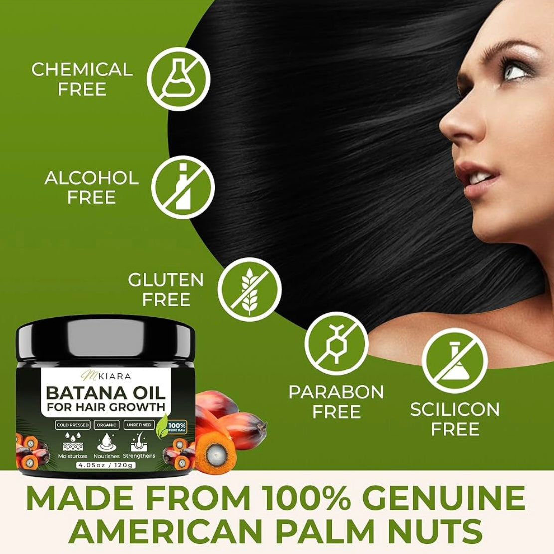 Organic Raw Batana Oil for Hair Growth & Healthy Skin